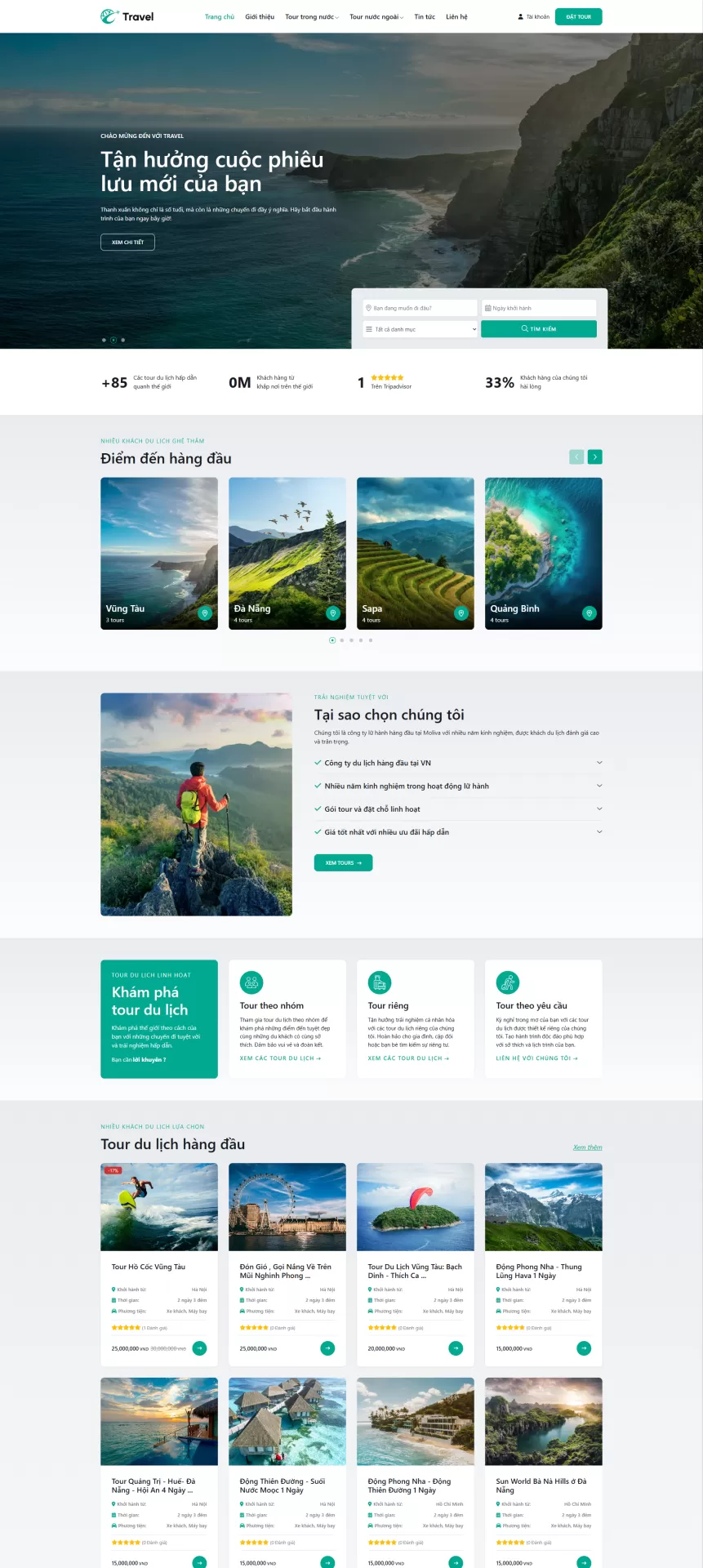 Mẫu Website Du lịch 06