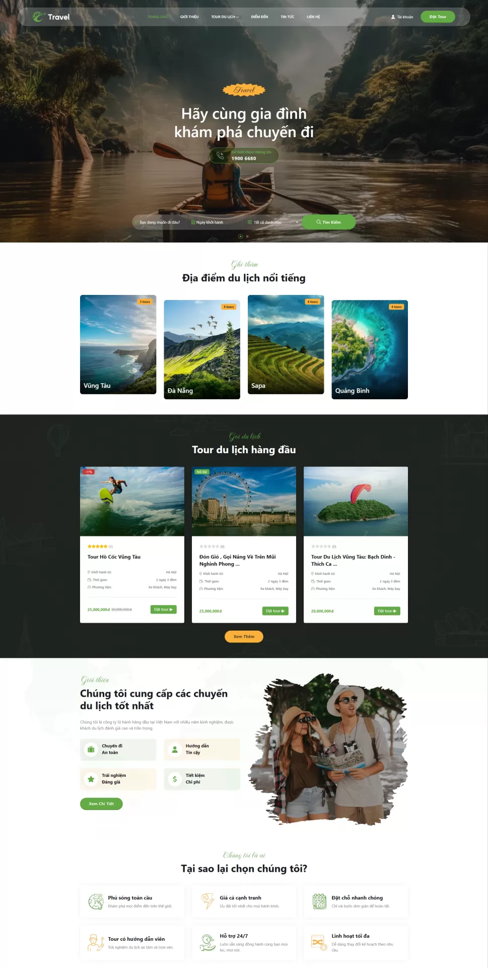 Mẫu Website Du lịch 07