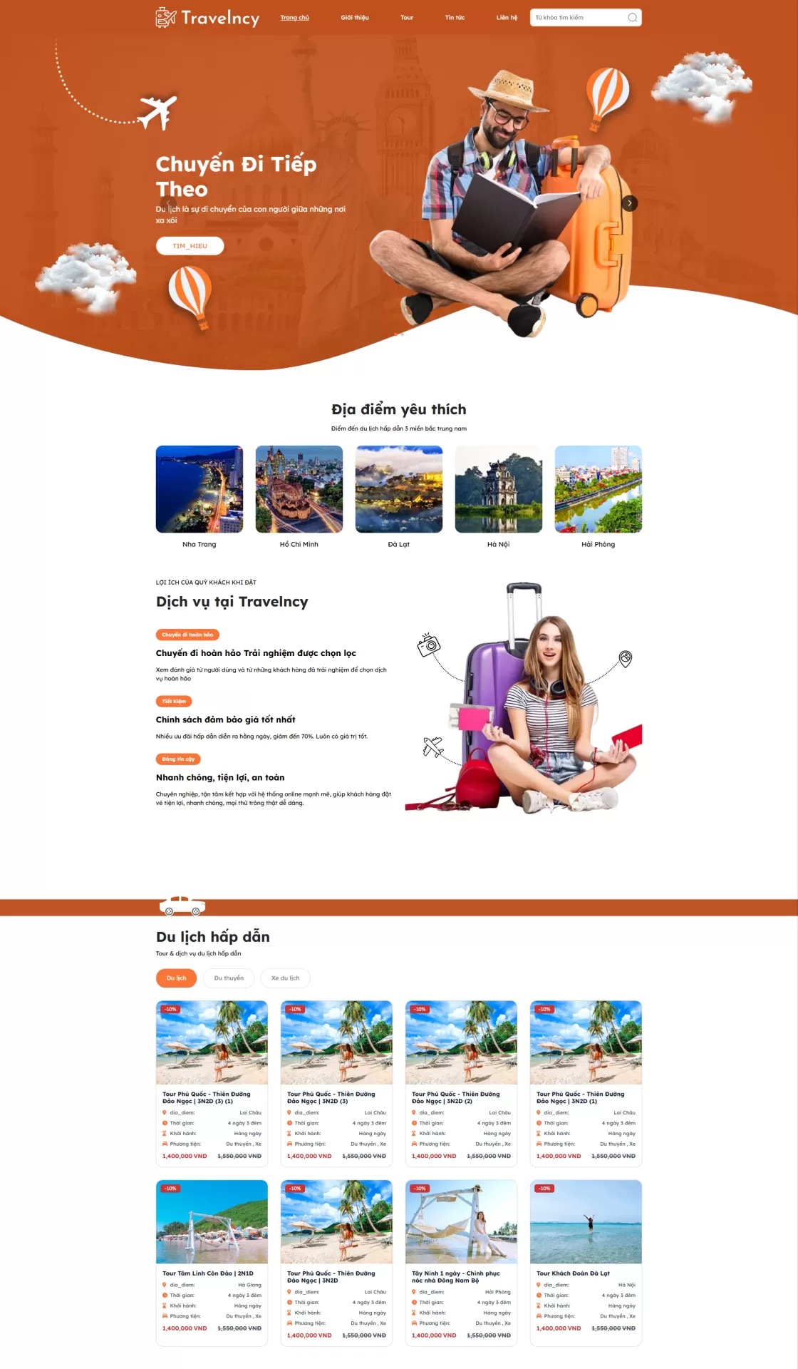 Mẫu Website Du lịch 09