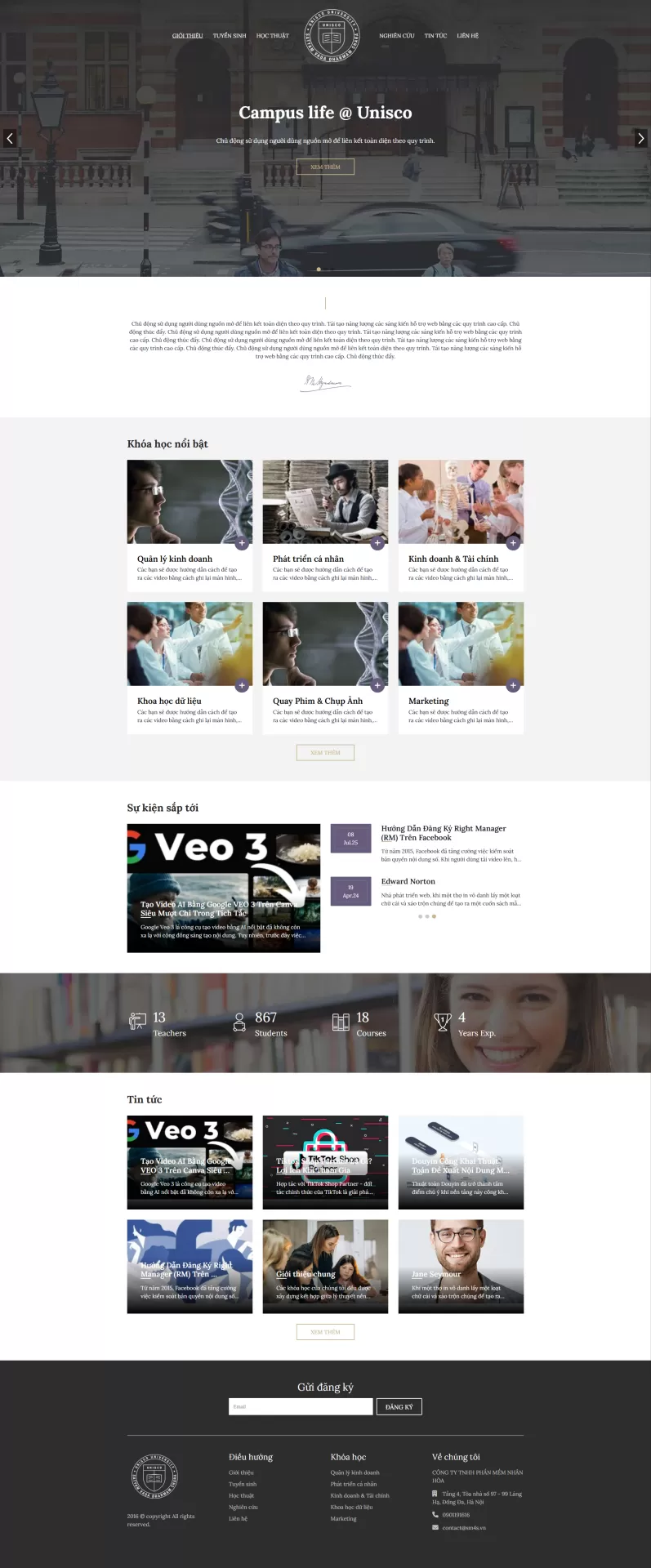 Mẫu Website Giáo dục 07