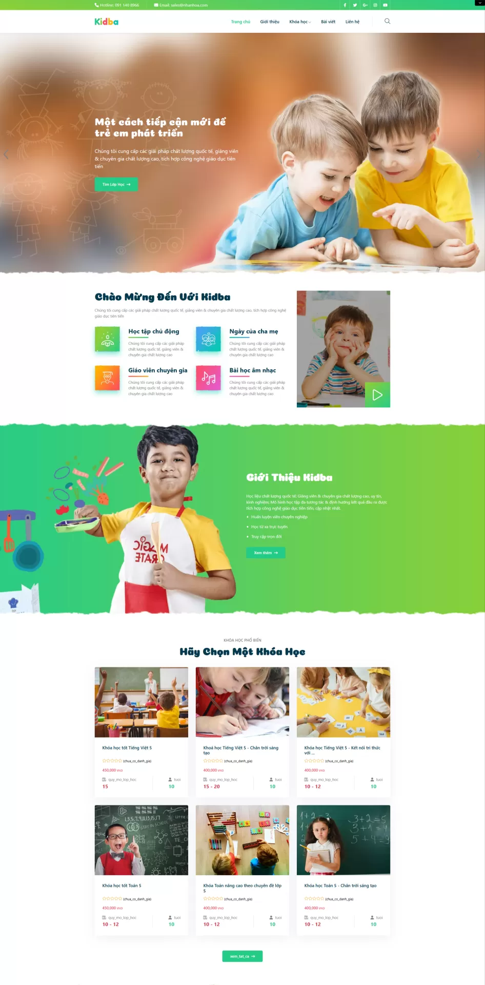 Mẫu Website Giáo dục 08